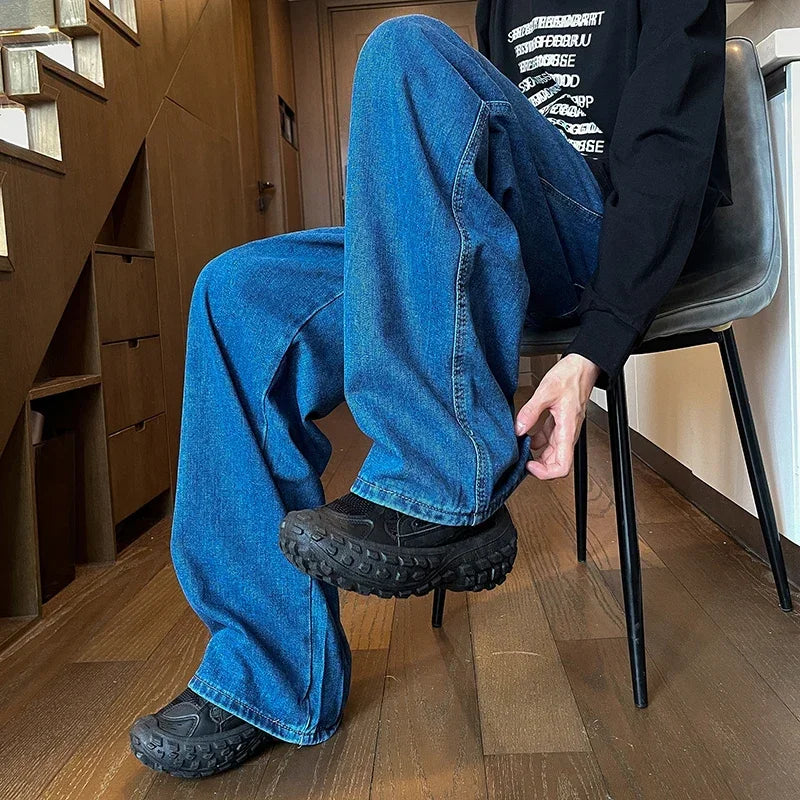 Jeans classici larghi da uomo