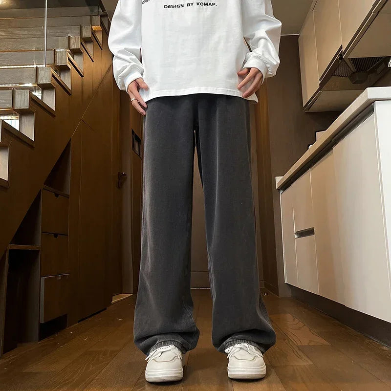 Jeans classici larghi da uomo