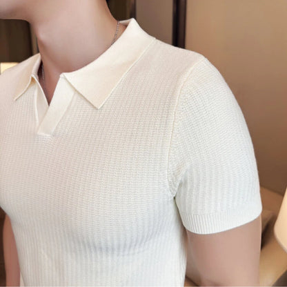 Polo da uomo in maglia slim