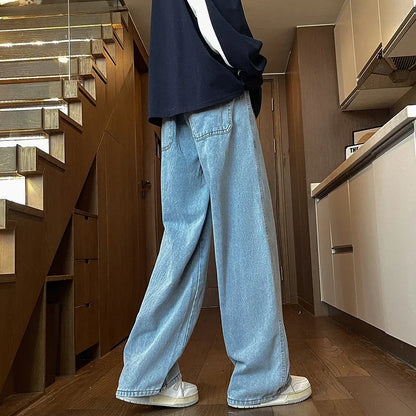 Jeans classici larghi da uomo