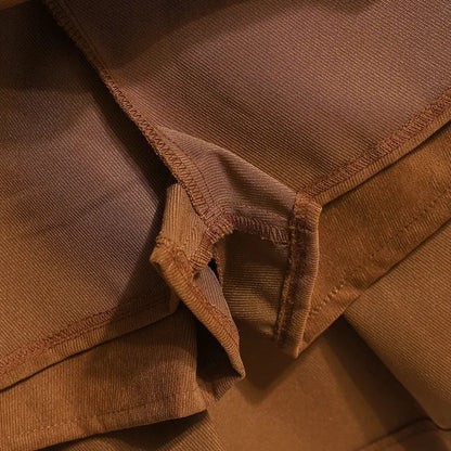 Gonna a trapezio a vita alta e spessa da donna