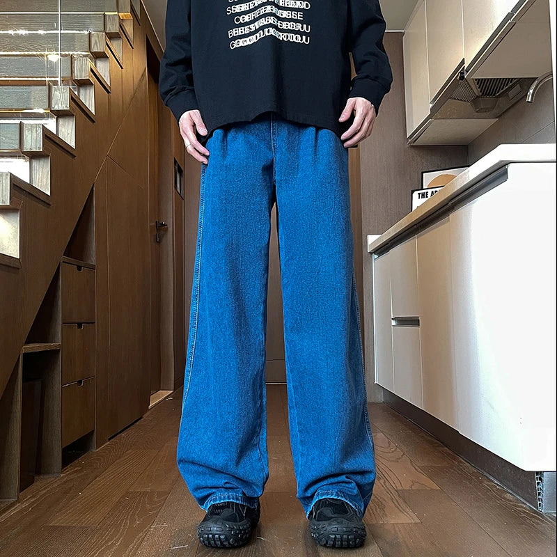 Jeans classici larghi da uomo