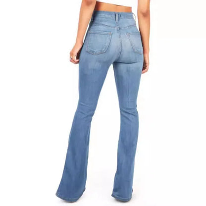 Jeans svasati a vita alta da donna